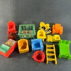 Fisher Price Little People Nursery Baby Furniture Crib Chair Vintage