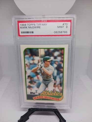 1989 Topps Tiffany Mark McGwire #70 PSA 9 MINT As Rare