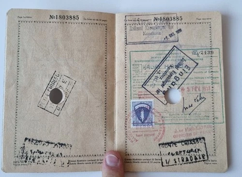 Alter Reisepass eines Herren - Passeport Suisse / Schweiz 1939 - ungültig - 画像6/11