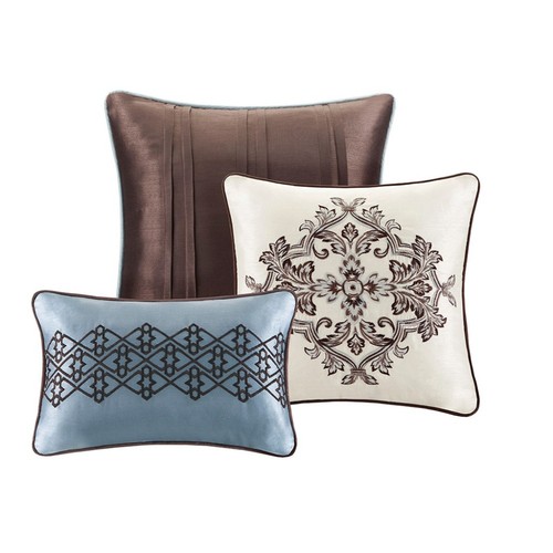 Set 7 pezzi piumone rosso Cal King, King, Queen, 100% poliestere jacquard - Foto 12 di 77
