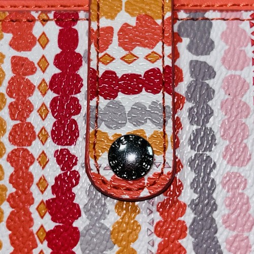 Vera Bradley Confetti Stripe Slim Travel Organizer Passport Wallet Clutch - Picture 3 of 13