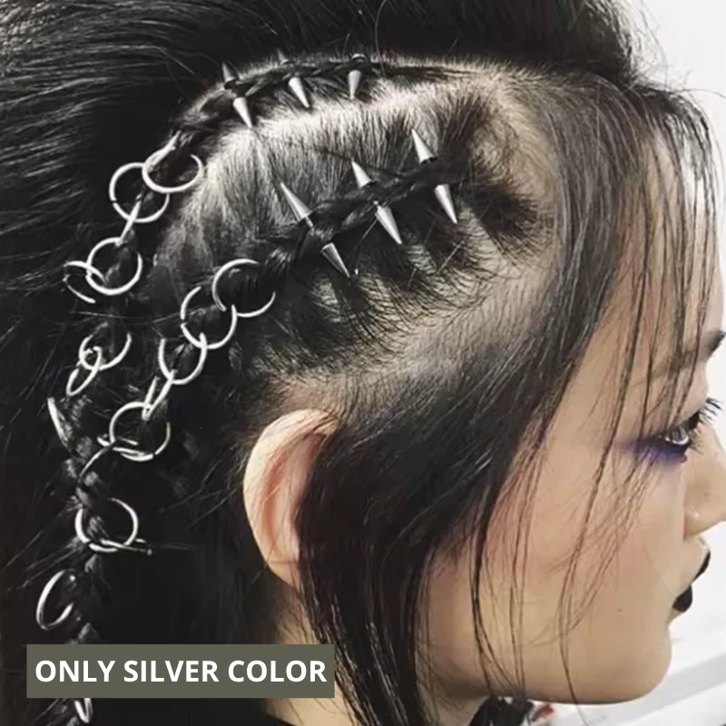 10 PIEZAS Pinzas de Pelo Cono para Trenzas - Accesorios Rastas para Mujer Foto 3 de 4