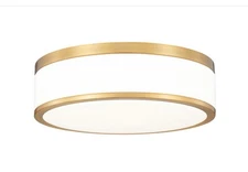 Z-Lite 1012F12-MGLD-LED Ballord Flush Mount Modern Gold- 5CCT Dimmable