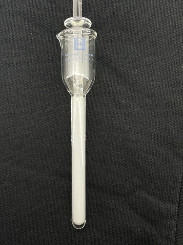 Vintage Posten 7 Pyrex Laborkultur Glas Reagenzgläser & Taschentuchschleifer mit Holzgestell - Bild 14 von 24