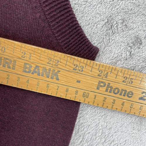 Academia Sweater Vest Men Preppy Career Layers Quarter Zip Mock Neck Knit Size L - Picture 8 of 10