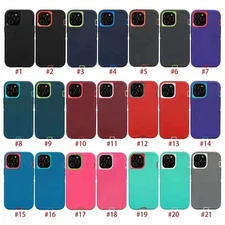 For iPhone 17 Sam A15 A06 S25 A35 Moto 10pcs/lot Hybrid Defender Shockproof Case