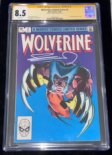 Frank Miller signed Wolverine #2 1982 "Iconic Cover" Marvel Auto Comic CGC 8.5 - Picture 6 of 8