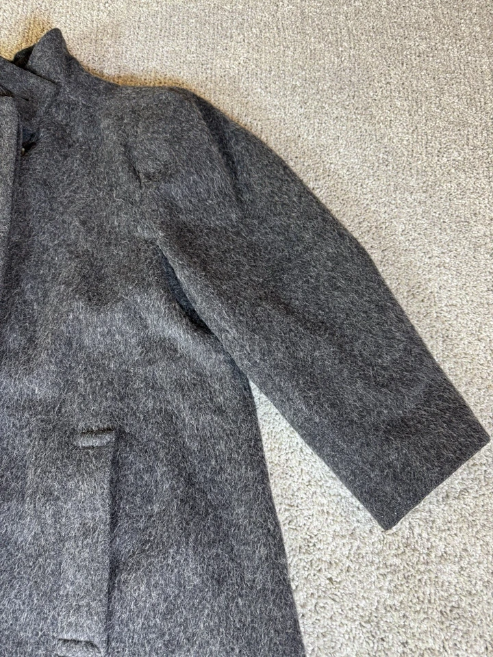 Abrigo Mujer Gris Searle Calidad Premium Mezcla Cachemira Talla US 4 Foto 2 de 4