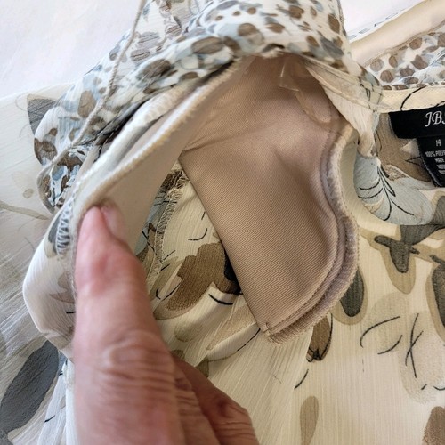 JBS Damen Maxikleid Größe 14 Rüschen vorne Gürtel transparent Freizeit Strand Urlaub - Bild 11 von 12