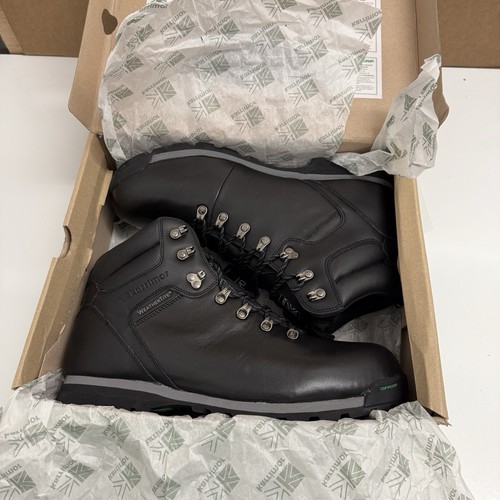 Stivali da passeggio Karrimor Munro da uomo in pelle nera UK 13 EU 48,5 - Foto 9 di 12
