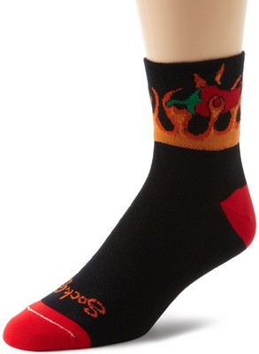 SockGuy Men's Spicy Socks, Black, Sock Size:10-13/Shoe Size: 6-12
