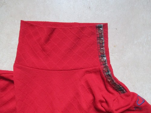 Blutsschwester Blutsgeschwister dünner Pullover, leichtes Sweatshirt rot Gr. S - Bild 3 von 5