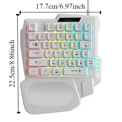 Luminous Handedly Keyboard Gaming Mechanical Keyboard Smartphone - 第 2/14 張圖片