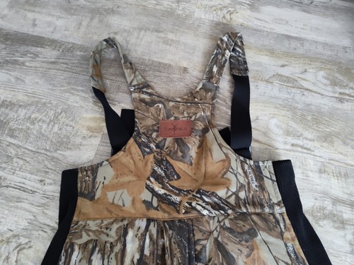 Vtg Zanika Women's Camo Quilt Lined Insulated Camo Hunting Bibs M Thinsulate - Picture 19 of 22