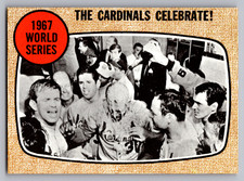 1968 TOPPS #158 THE CARDINALS CELEBRATE!