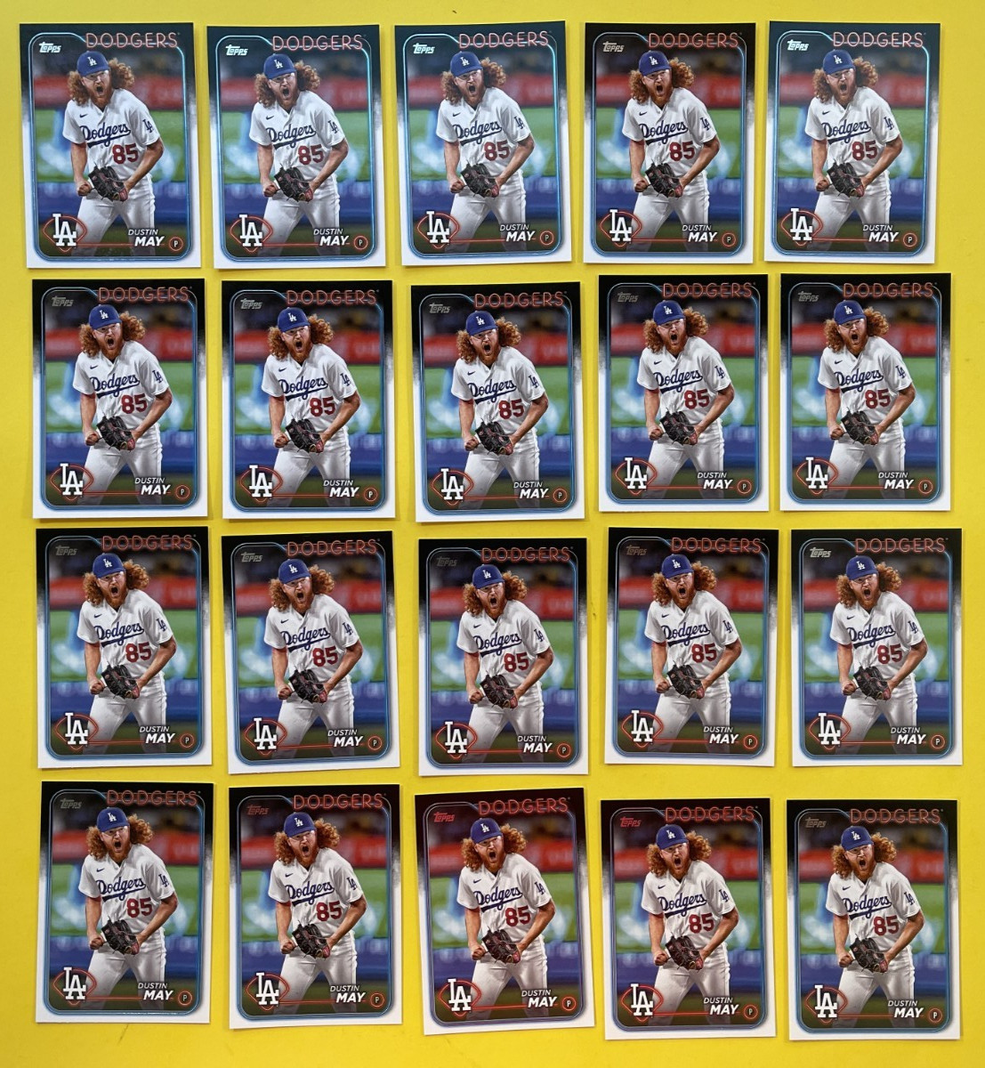 2024 TOPPS BASEBALL DUSTIN MAY LOT OF 20 #683 LOS ANGELES DODGERS