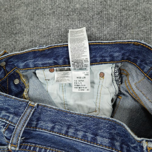 Levi's 501 Mens Jeans Original Straight Button Fly 30x30 - Picture 9 of 11