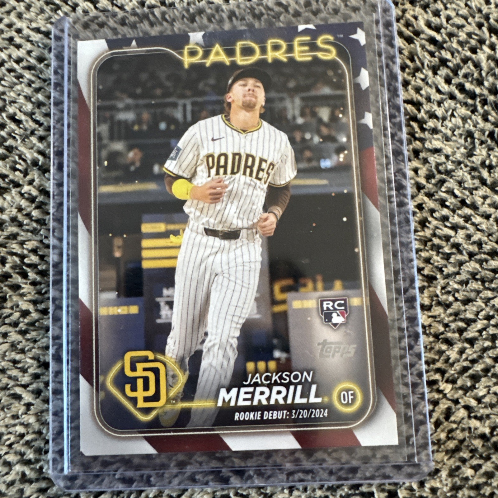 2024 Topps Update Series Debut - Jackson Merrill #US169 Independence Day /76