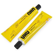 Image of UHU All Purpose Adhesive Glue - 60ml - Pack of 2 Tubes