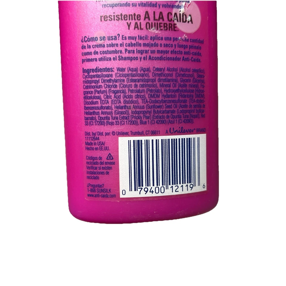 Crema Sunsilk Anti-Caida 7oz Nuevo Antiguo Stock Descontinuado Difícil de Encontrar Foto 4 de 4