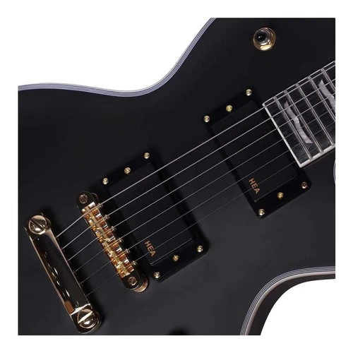 Artist LP6G Cimmerian Electric Guitar with Active Pickups Stealth - Picture 6 of 6