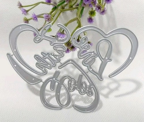 Cursive Words Die Cut 3 Piece Set Faith Hope Love Religious Inspirational Paper - Picture 4 of 4