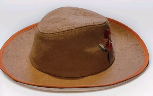 Addie & Tate Toddler Embroidered Floral Cowgirl Hat Cracker Barrel Brown - Picture 6 of 10