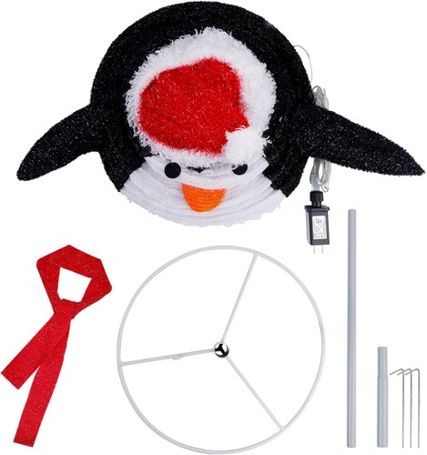 Twinkle Star 1.8FT Lighted Pop-Up Christmas Penguin with 50 LED Warm Lights - Picture 5 of 7