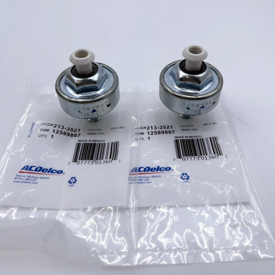 2Pcs/Set OEM 213-3521 12589867 Knock Sensors For Chevy Silverado Express Foto 2 de 4