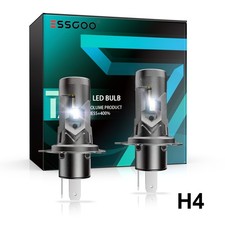 2X H4 Hi/Low Beam LED Scheinwerfer Halogen 6500K 100W Gl hlampen Mit Zulassung