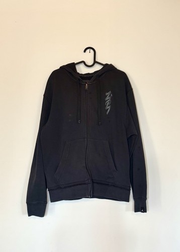 Jordan Air Zip Up Zion Hoodie Dark Grey Black Size L - Picture 7 of 7