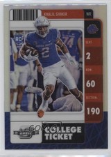 2022 Chronicles Draft Picks Contenders Optic Silver Prizm Khalil Shakir #31 0qc1