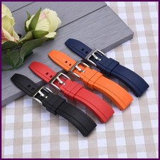 Premium Grade Vulcanized FKM Rubber Watch Strap 18mm 19mm 20mm 21mm 22mm 23mm.
