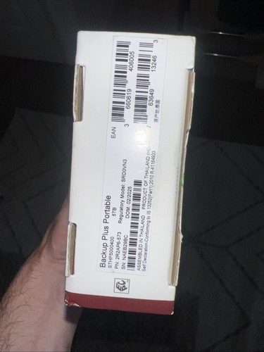 New Seagate Backup Plus 5TB Portable HDD STHP5000400 Free Ship - Afbeelding 3 van 3