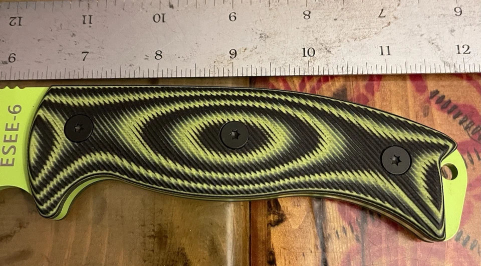 ESEE Model 6 Fixed Blade Knife 1095HC Steel Full Blade G10 Handle - Image 3 of 4