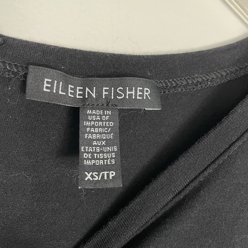 Eileen Fisher Jumpsuit Size XS Black Wide Leg Cropped Soft Stretch Minimalist - Picture 3 of 10