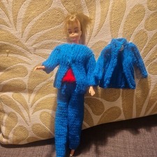 Vintage Hong Kong? Doll 1960s? Bild Lilli Clone Barbie w hand knitted clothes