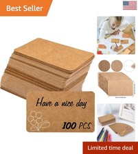 Affordable 100 Pack of 3.54x2 Blank Kraft Cards - Ideal for Personalized Notes