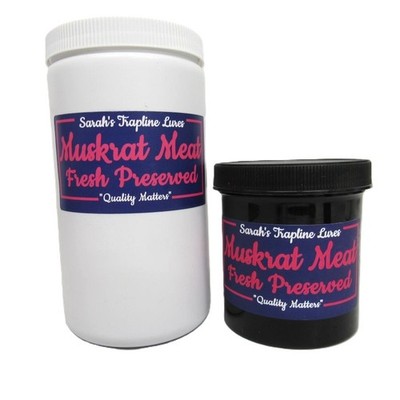 Ground Muskrat Meat Fresh Preserved Trapping Bait or Ingredient Sarah's Lures