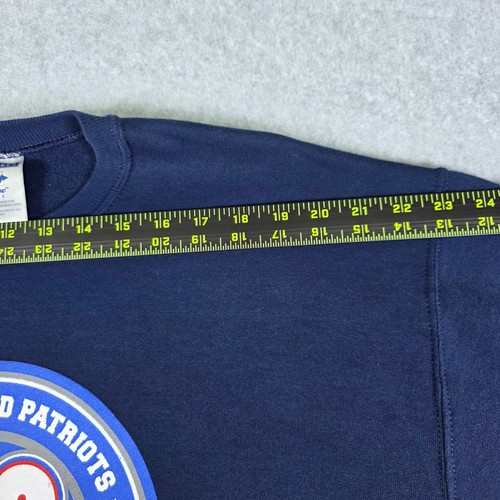 New England Patriots 50 Seasons Sweatshirt Men's Large Blue NFL Team Jerzees - Picture 8 of 11