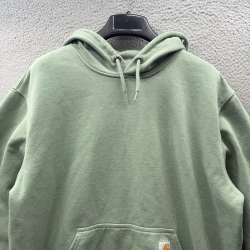 Carhartt Loose Fit Sage Green Hoodie Sweatshirt Heavyweight Streetwear Gr. L - Bild 5 von 13
