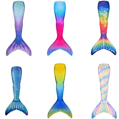 Mädchen Schwimmbare Meerjungfrau Mermaid Schwanz Schwanzflosse Monofin Bademode - Bild 1 von 4