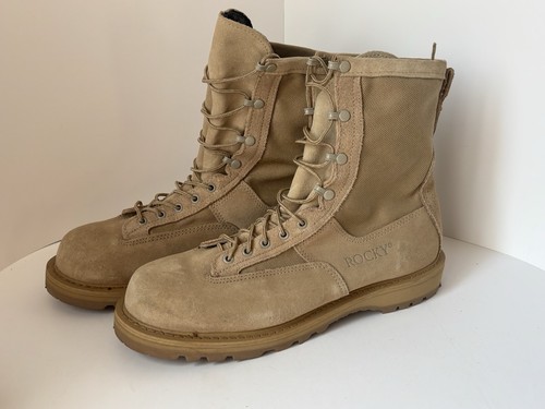 Botas de combate militares para hombre Rocky 790G Gore-Tex Desert tostadas templadas talla 13 - Imagen 3 de 10