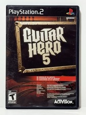 Guitar Hero 5 (Sony PlayStation 2, 2009) PS2 CIB Complete w/ Manual Tested