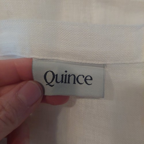 NWT! Quince 100% Linen White Sheer Curtains, 48" x 96"- 2 Panels. (F39) - Picture 7 of 11