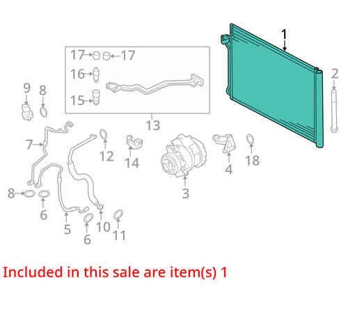 AC Condenser Turbo Fits 08-19 BMW X6 855605 - Picture 2 of 15