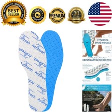 Swiss Sanitized Odor Control Insoles - Comfort Footwear Inserts, Unisize Fit