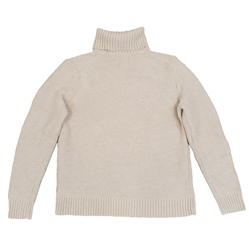 J.Crew Classic Turtleneck Sweater Wool Blend S Cream Preppy Fisherman - Picture 2 of 10