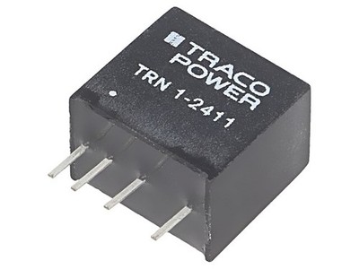 TRN 1-2411 Wandler: DC/DC 1W UEing: 18-36VDC UAusg: 5VDC IAusg: 200mA SIP TRACO