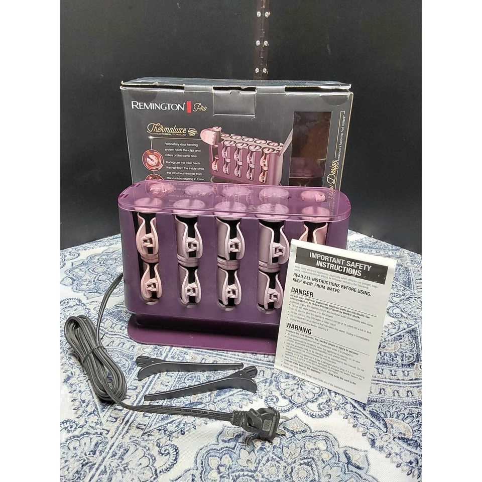 Setter de pelo Remington Pro nuevo diseño Thermaluxe nuevo en caja 20 rodillos de cerámica  Foto 3 de 4